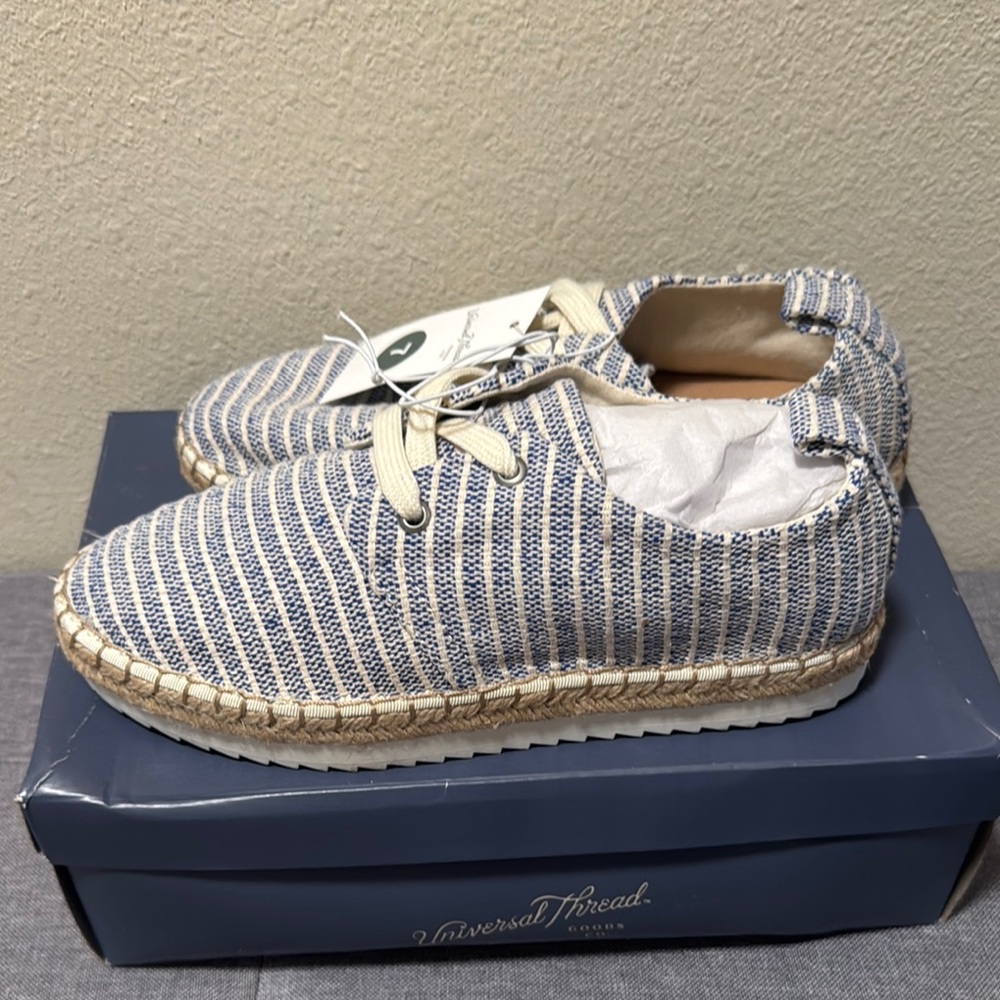 Universal Thread Navy and White Striped women’s Sneakers